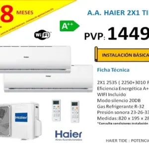 A.A HAIER 2X1 TIDE 2535