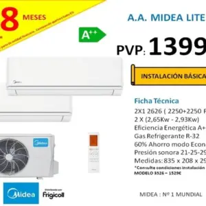 A.A MIDEA LITE 26+26
