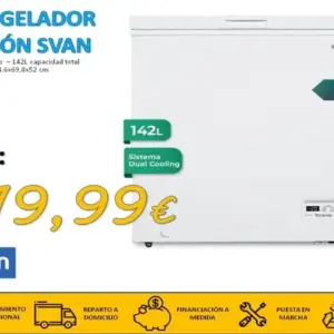 Congelador ARCÓN SVAN 142L
